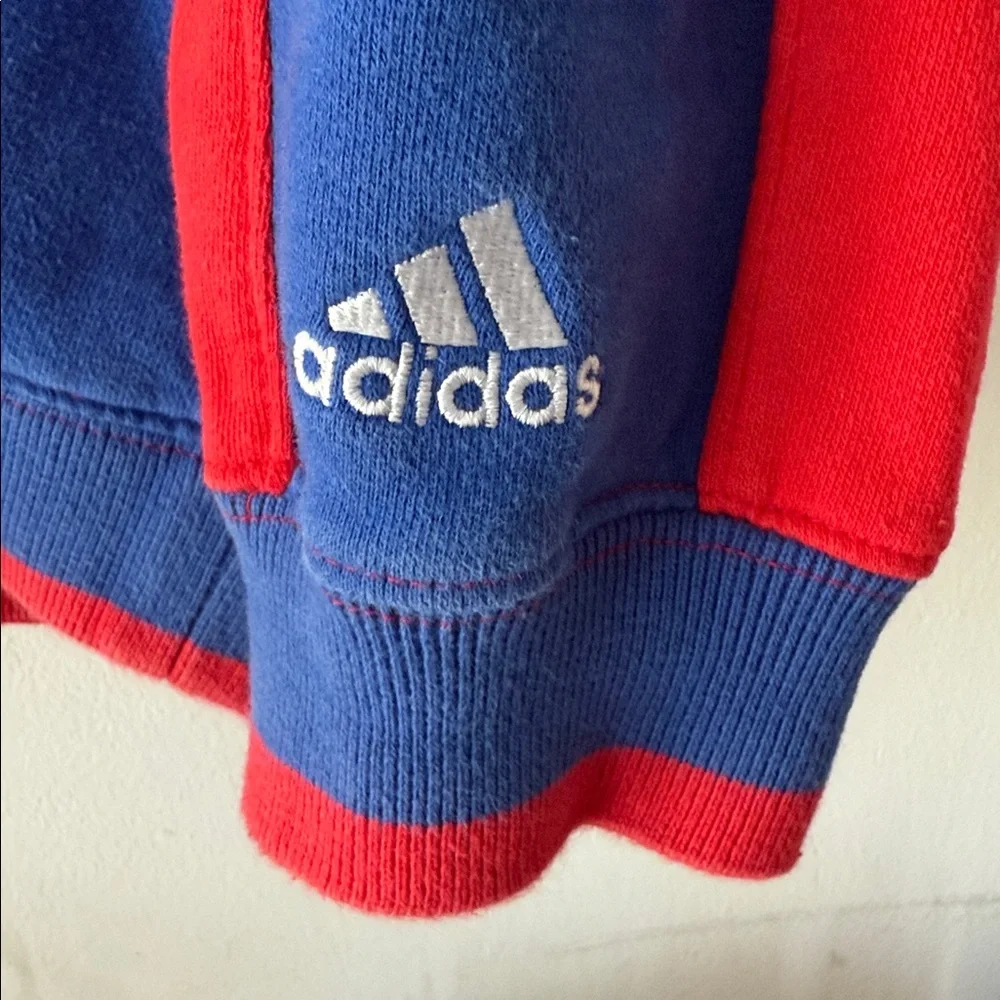 Adidas Red and Blue Clippers Hoodie Medium